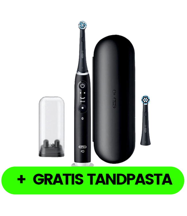 Oral-B iO Series 6N Black Lava + Gratis Oral-B 3D-White Arctic Fresh Tandpasta