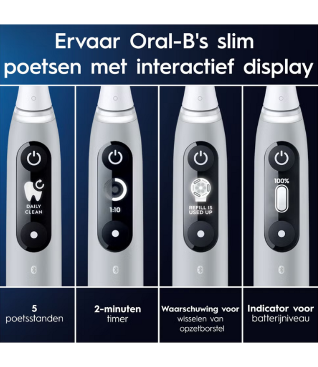 Oral-B iO Series 6 Opal Grey Gift Edition Elektrische Tandenborstel