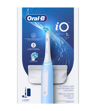 Oral-B Oral-B iO Series 3 Blue Elektrische Tandenborstel + Pouch Special Edition