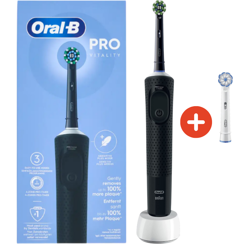 Oral-B Vitality Pro Volwassene Roterende-oscillerende tandenborstel Zwart