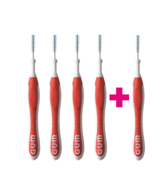 GUM GUM Trav-Ler 0.8 mm rood - 4+1 Gratis