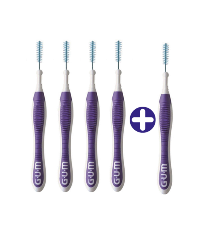 GUM Trav-Ler 1.2 mm paars - 4+1 Gratis