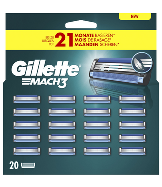 Gillette  Gillette Mach3 Scheermesjes Voordeelpack - 20 stuks