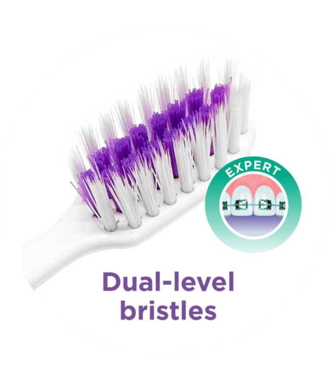 GUM Sonic Ortho Wit - Batterij Tandenborstel