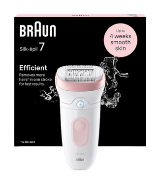 Braun Braun Silk-épil 7 7-000 Wet & Dry Epilator - Roze/Wit
