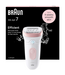 Braun Braun Silk-épil 7 7-000 Wet & Dry Epilator - Roze/Wit