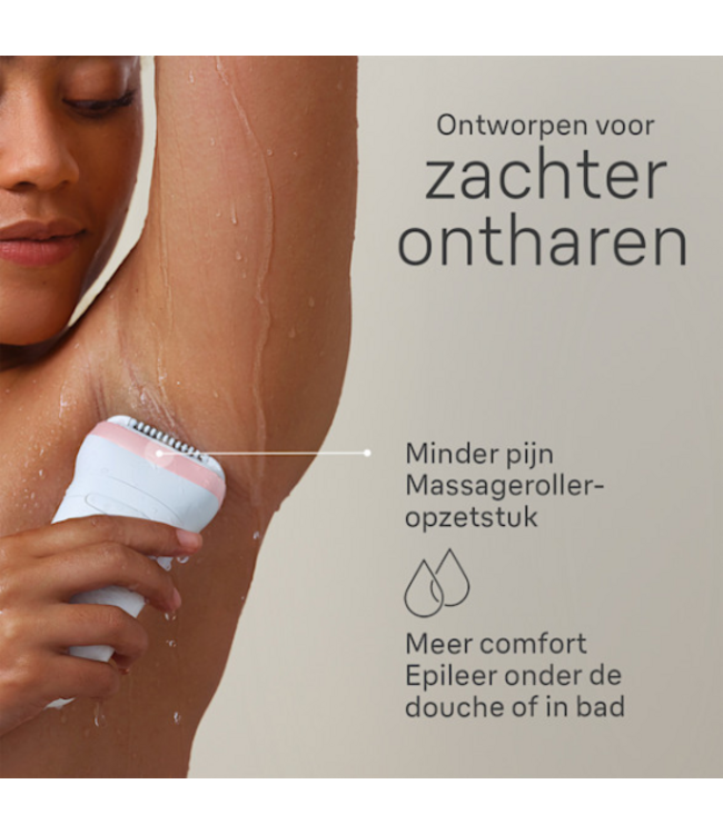 Braun Silk-épil 7 7-000 Wet & Dry Epilator - Roze/Wit