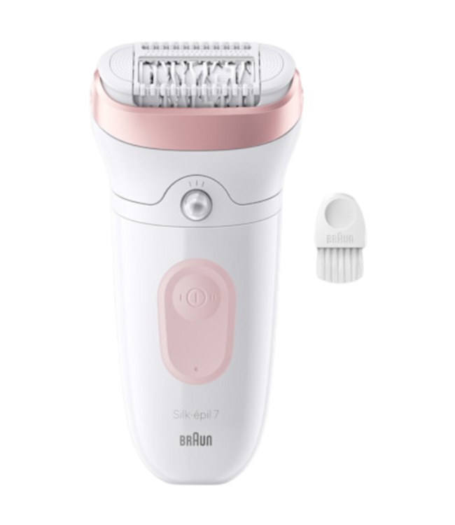 Braun Silk-épil 7 7-000 Wet & Dry Epilator - Roze/Wit