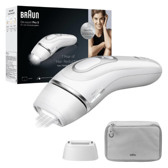 Tandenborsteloutlet Braun Braun Silk-Expert Pro 3 PL3020 - IPL Ontharingsapparaat - Zilver aanbieding