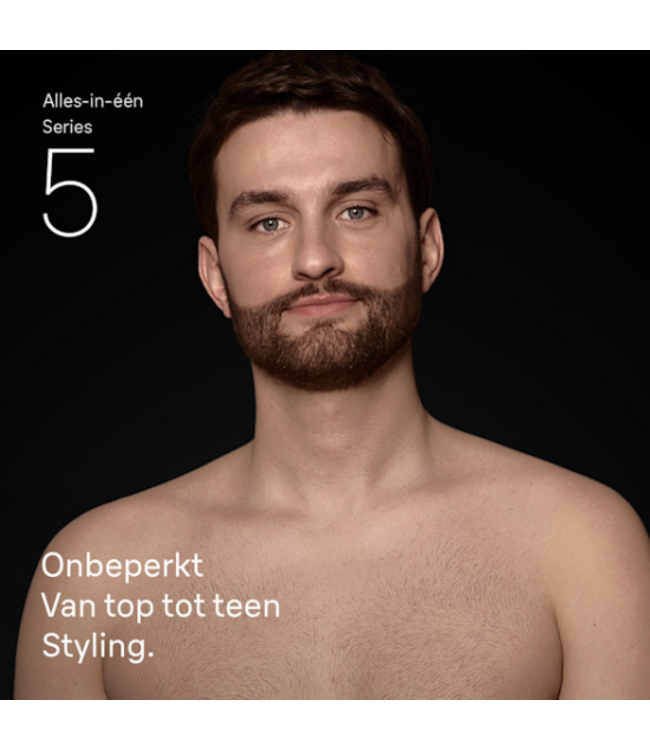 Braun Series 5 All-in-One AIO5540 9-in-1 Multi-Trimmer - Zwart