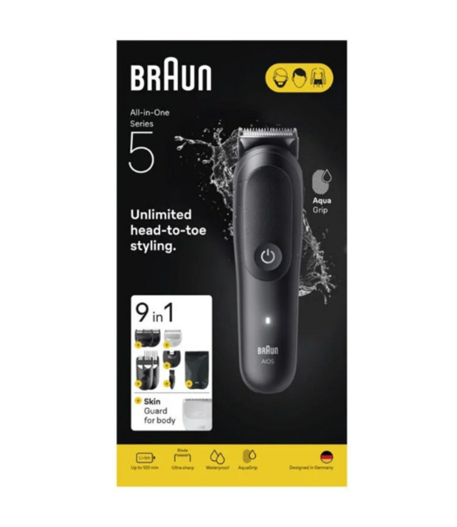 Braun Series 5 All-in-One AIO5540 9-in-1 Multi-Trimmer - Zwart