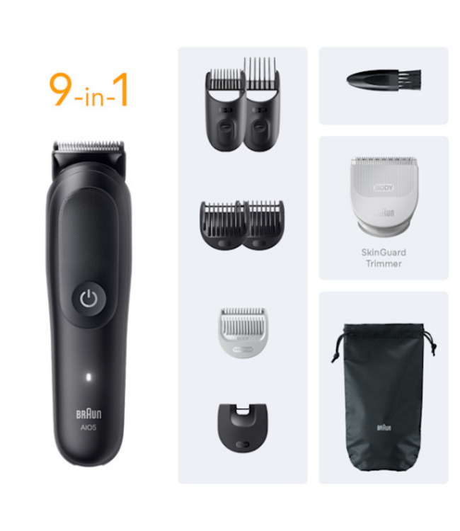 Braun Series 5 All-in-One AIO5540 9-in-1 Multi-Trimmer - Zwart