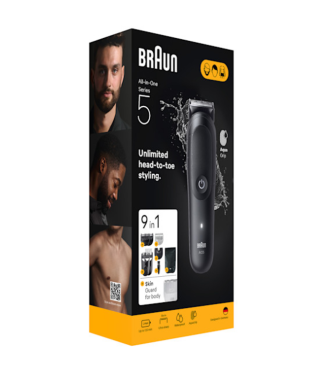Braun Series 5 All-in-One AIO5540 9-in-1 Multi-Trimmer - Zwart