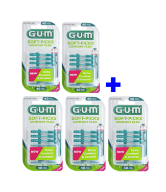 GUM GUM Soft-Picks 2+3 GRATIS - Comfort Flex Large - 40 stuks