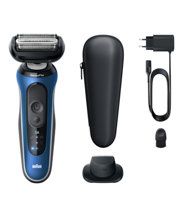 Braun Series 6 61-B1200s Scheerapparaat - Wet & Dry - Blauw