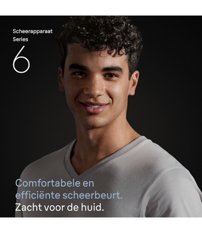 Braun Series 6 61-B1200s Scheerapparaat - Wet & Dry - Blauw