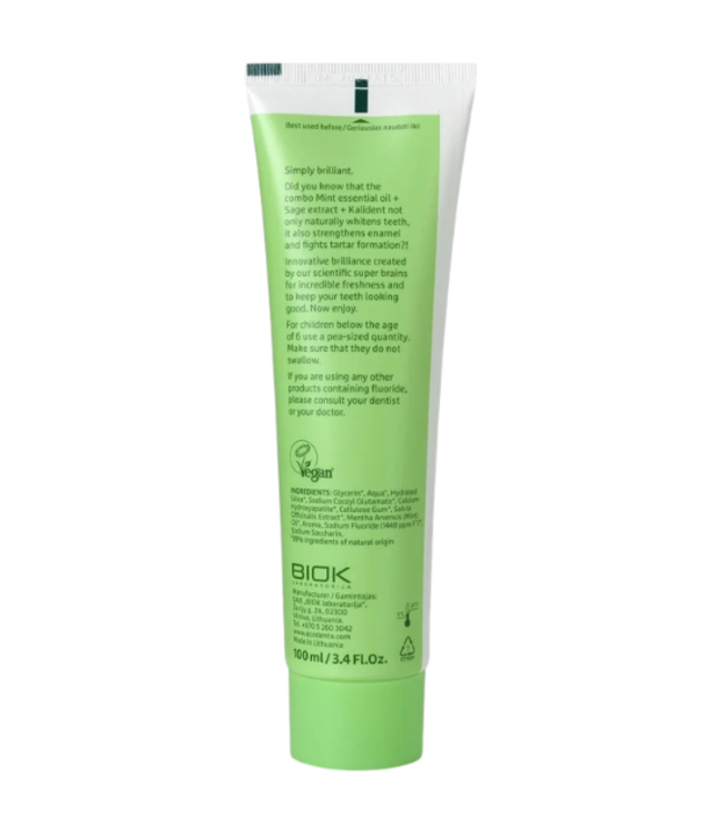 Ecodenta Brilliant Whitening Muntolie & Salie-extract Tandpasta - 100 ml