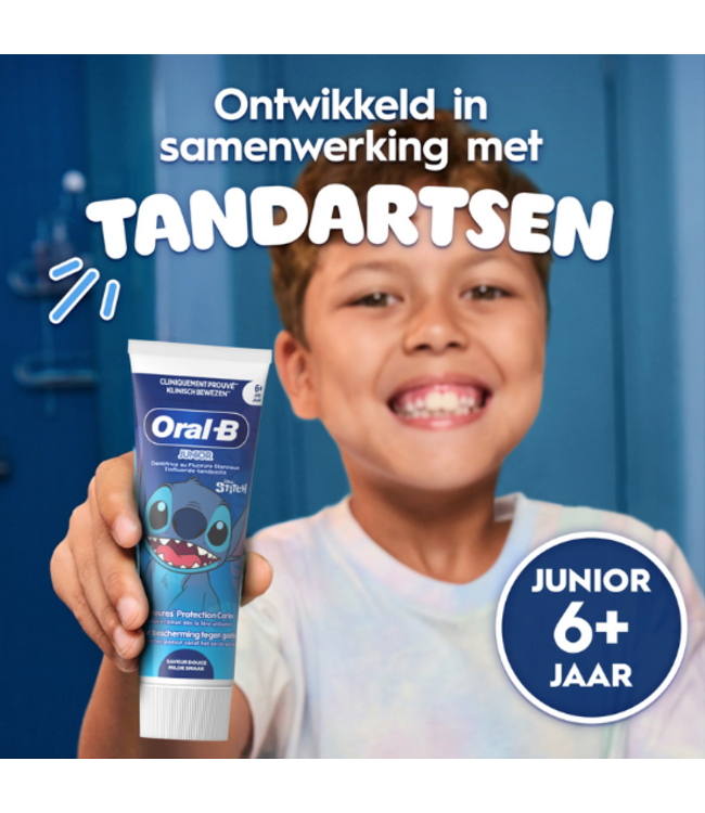 Oral-B Junior 6+ Stitch Tandpasta Milde Smaak - 75 ml