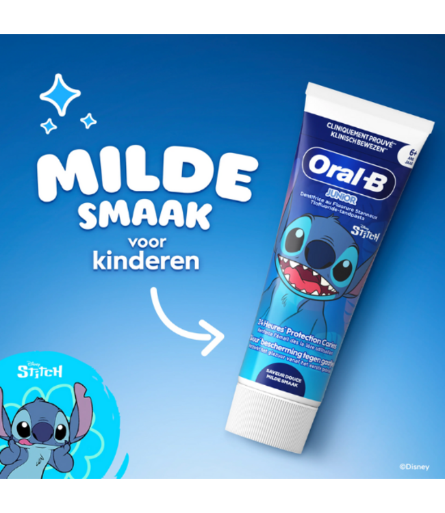 Oral-B Junior 6+ Stitch Tandpasta Milde Smaak - 75 ml
