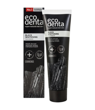 EcoDenta Ecodenta Black Whitening Tandpasta - met Black Charcoal - 100 ml
