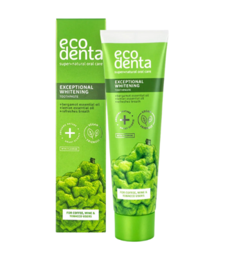 EcoDenta Ecodenta Exceptional Whitening Tandpasta - met Bergamot & Lemon Oil - 100 ml