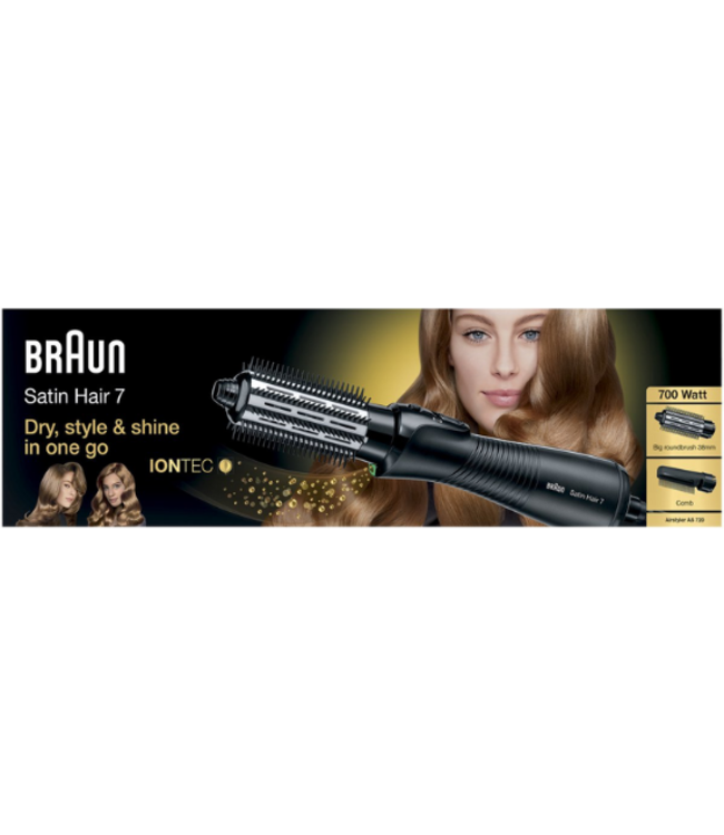 Braun Satin Hair 7 AS720 Heteluchtborstel - Zwart