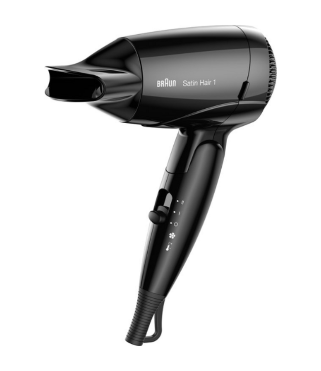 Braun Satin Hair 1 Reisföhn Inklapbaar - HD130 Style & Go - Zwart