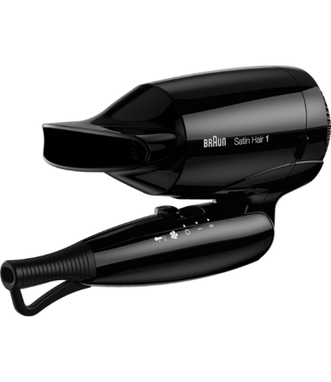 Braun Satin Hair 1 Reisföhn Inklapbaar - HD130 Style & Go - Zwart