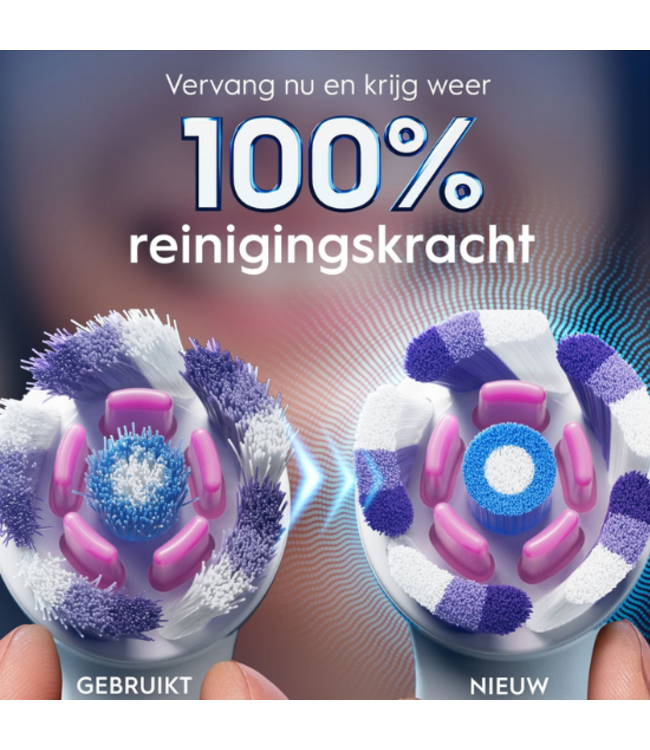 Oral-B iO Radiant White opzetborstels - Wit - 4 stuks