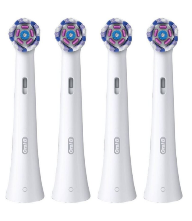 Oral-B iO Radiant White opzetborstels - Wit - 4 stuks