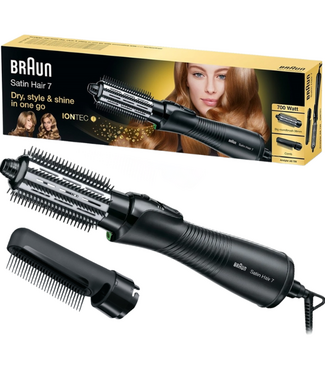 Braun Braun Satin Hair 7 AS720 Heteluchtborstel - Zwart