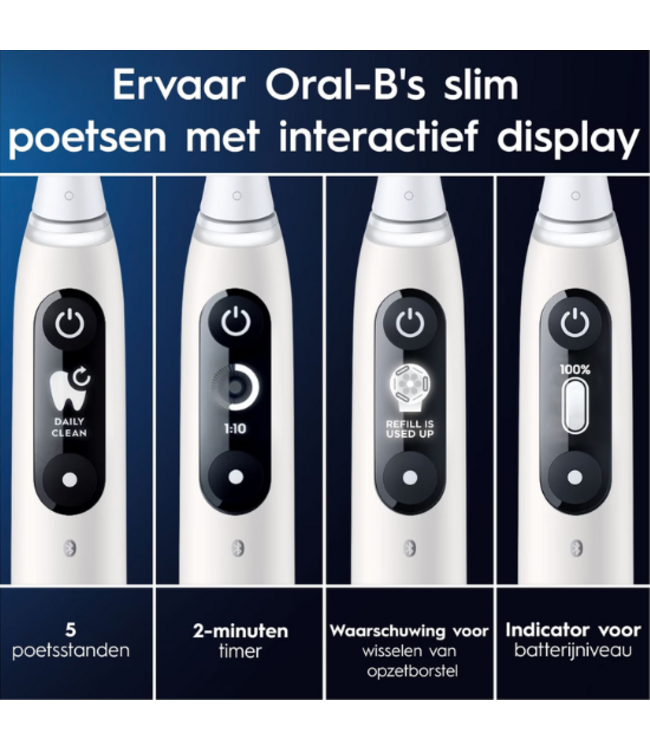 Oral-B iO Series 6 White + Extra Body Pink + 1 extra opzetborstel