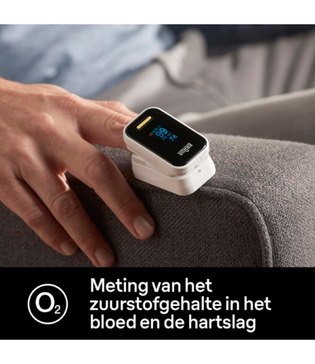 Braun Saturatiemeter met Vingersensor YK-81CEU - Wit