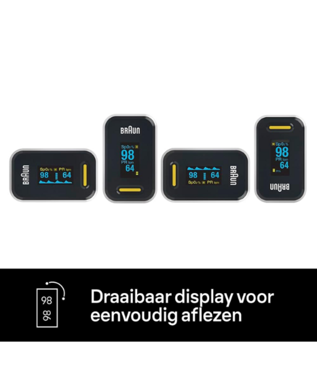 Braun Saturatiemeter met Vingersensor YK-81CEU - Wit