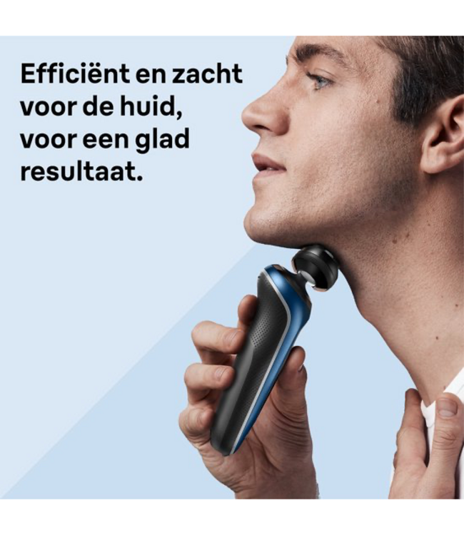 Braun Series 6 61-B1000S Scheerapparaat Wet & Dry - Blauw