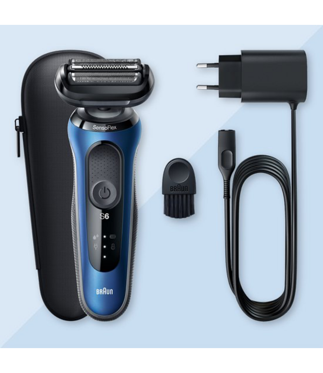 Braun Series 6 61-B1000S Scheerapparaat Wet & Dry - Blauw