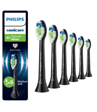 Philips Philips Sonicare W2 Optimal White HX6066/88 - Black - 6 stuks