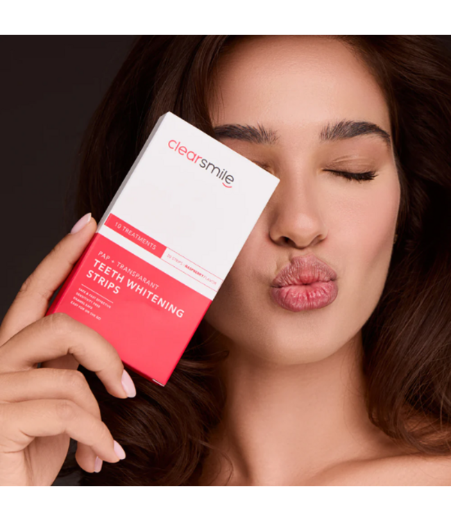 Clearsmile PAP+ Whitening Strips Transparant - Raspberry - 20 stuks