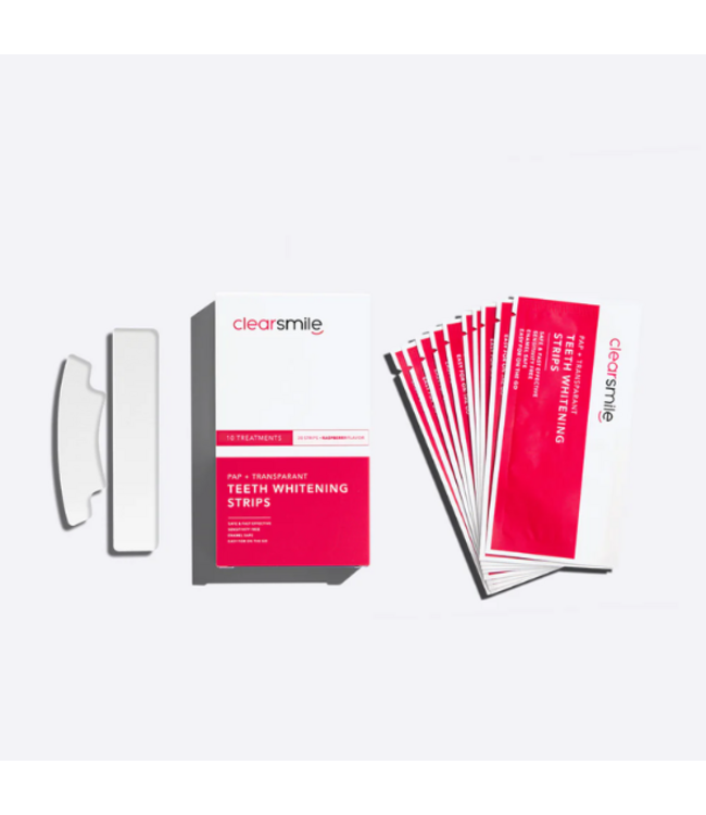 Clearsmile PAP+ Whitening Strips Transparant - Raspberry - 20 stuks
