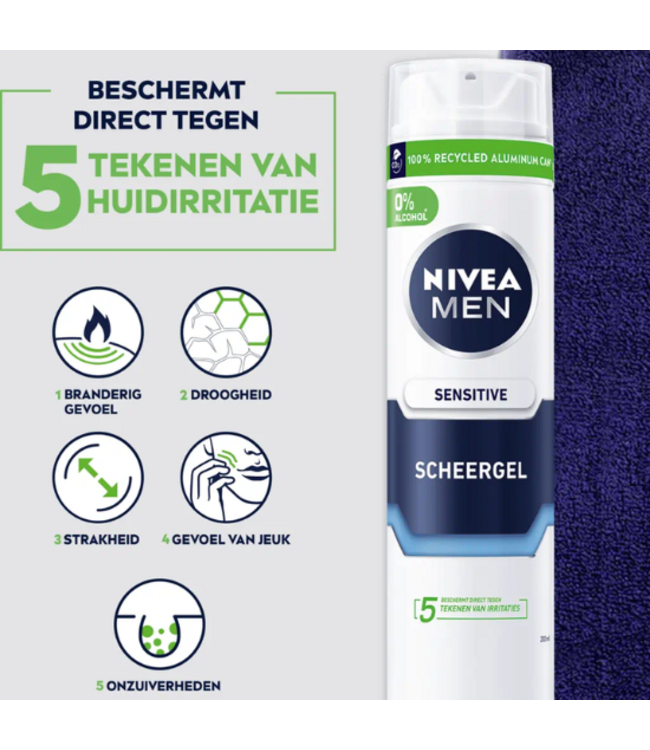Nivea Men Sensitive Scheerschuim - 200 ml
