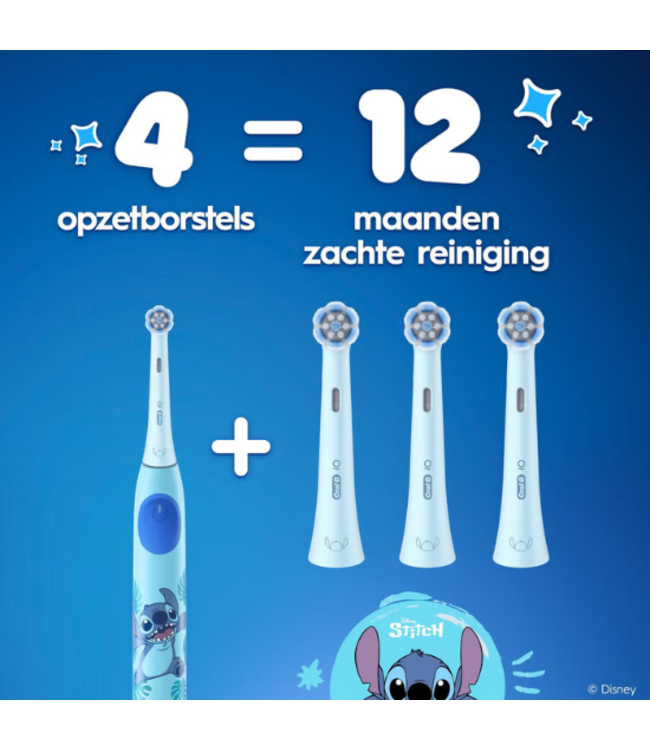 Oral-B iO Kids 6+ Stitch opzetborstels - 4 stuks
