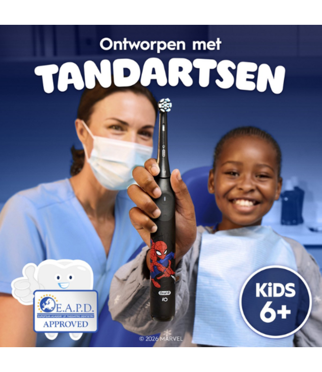 Oral-B iO Kids 6+ Spiderman opzetborstels - 4 stuks