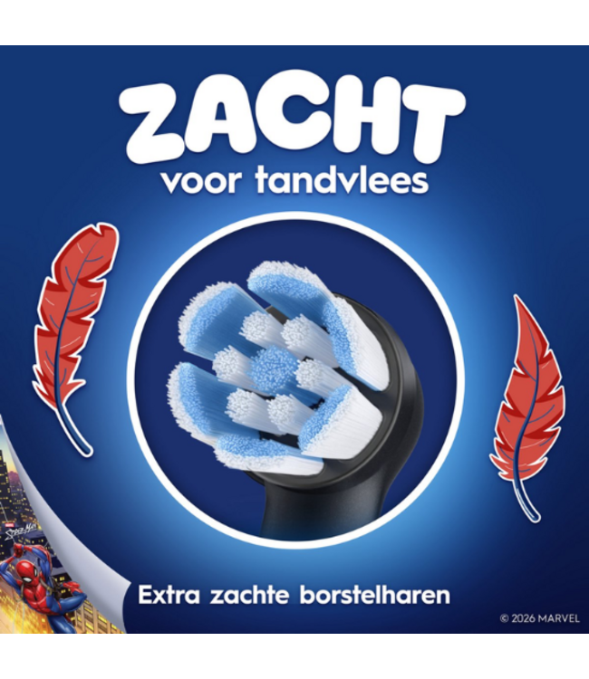 Oral-B iO Kids 6+ Spiderman opzetborstels - 4 stuks