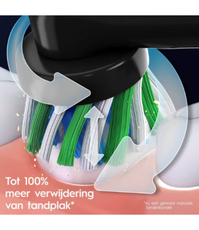 Oral-B PRO 3 3000 Black Cross Action Elektrische Tandenborstel