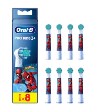 Oral-B Oral-B PRO Kids 3+ Spider-Man 8 opzetborstels - XL verpakking