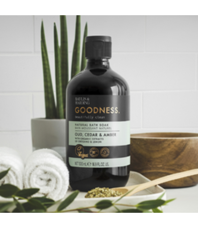 Baylis & Harding Bath Soak Goodness Oud, Cedar & Amber - 500 ml