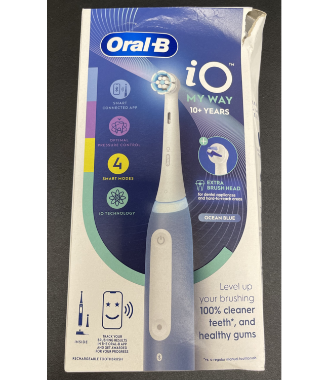 Tweedekansje -  Oral-B iO Series 4 My Way Blue - speciaal voor tieners