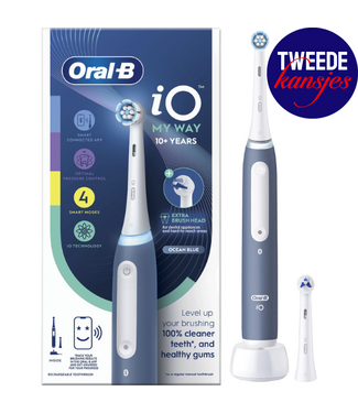 Oral-B Tweedekansje -  Oral-B iO Series 4 My Way Blue - speciaal voor tieners