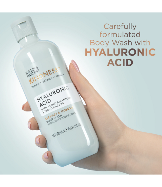 Baylis & Harding Kindness+ Hyaluronic Acid Douchegel - 500 ml
