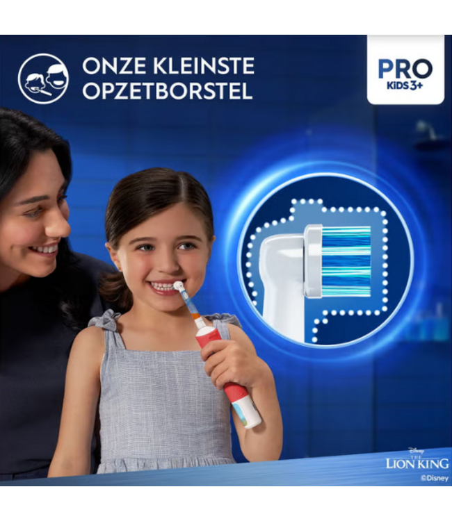 Oral-B PRO Kids 3+ The Lion King opzetborstels - 4 stuks